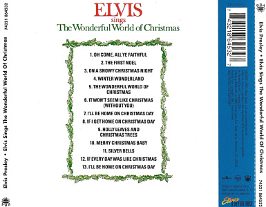Elvis Sings The Wonderful World Of Christmas - Vol. 41 - BMG Spain 74321 864532 - Elvis Presley El Rey CD Collection