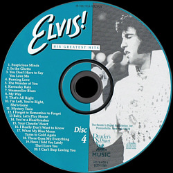 Elvis His Greatest Hits - Reader's Digest USA 1996 -  RD7A-010 - Elvis Presley CD