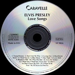 Love Songs (Caravelle)- Elvis Presley Various CDs