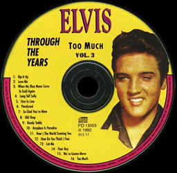 Through The Years Vol. 3 Picture Disc - Elvis Presley Various CDs