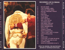 As I Leave You - Elvis Presley Bootleg CD