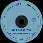 As I Leave You - Elvis Presley Bootleg CD
