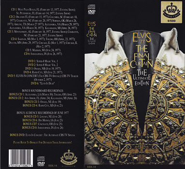 Elvis 77  The Final Curtain - The Ultimate Edition - Elvis Presley Bootleg CD