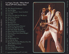 Hilton Showroom Vol. 4 - Elvis Presley Bootleg CD