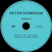 Hilton Showroom Vol. 4 - Elvis Presley Bootleg CD