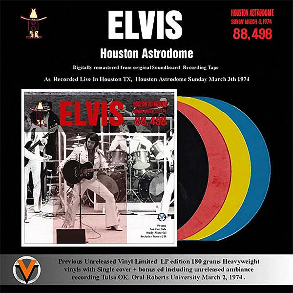 Houston Astrodome (From Tulsa to Houston) (LP/CD) - Elvis Presley Bootleg CD