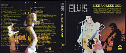 Like A Greek God - Elvis Presley Bootleg CD