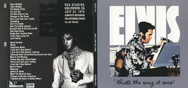  That's The Way It Was - Elvis Presley Bootleg CD