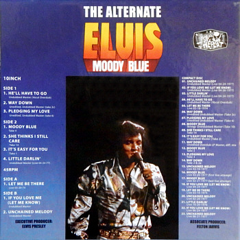 The Alternate Moody Blue - Elvis Presley Bootleg CD