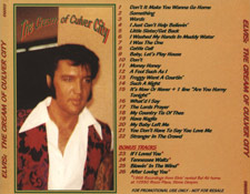 The Cream Of Culver City - Elvis Presley Bootleg CD