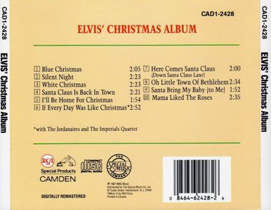 Elvis' Christmas Album (Camden) - CAD1-2428 - Canada 1987