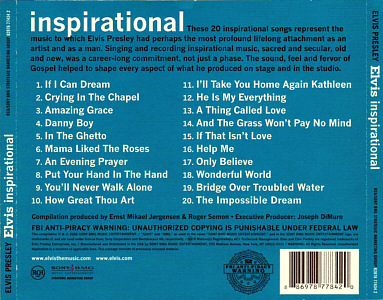 Elvis inspirational - Sony  88697877842 - USA 2011 - Elvis Presley CD