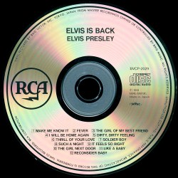 Elvis Is Back! - Japan 1991 - BMG BVCP 2029