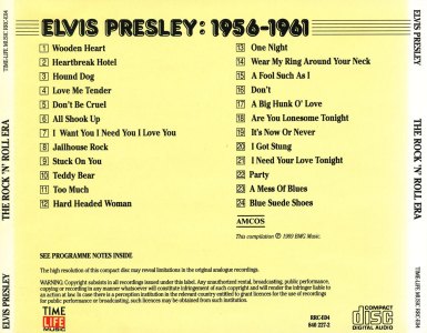 Elvis Presley: 1956-1961 - Time-Life Music RRC-E04 840 227-2 - Australia 1989