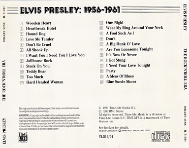 Elvis Presley: 1956-1961 - The Rock'N'Roll Era - Germany 1981 - Time Life Music RRC-E04 840 227-2