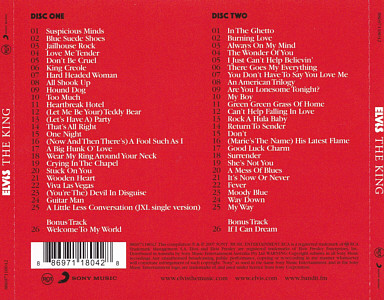 Elvis The King - Australia 2012 - Sony 88697118042 - Elvis Presley CD