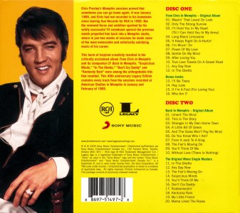 From Elvis In Memphis - 40th Anniversary Legacy Edition - Canada 2009 - Sony 88697 51497-2
