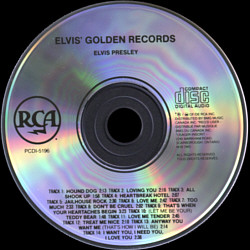 Elvis' Golden Records - Canada 1992 - BMG PCD1-5196 - Elvis Presley CD