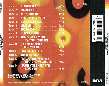 Elvis' Golden Records - USA 1995 - BMG PCD1-5196 - Elvis Presley CD