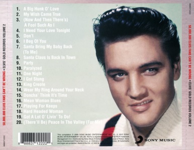 Elvis' Gold Records, Volume 2 - Platinum Collection - EU 2013 - Sony Music 88883712222