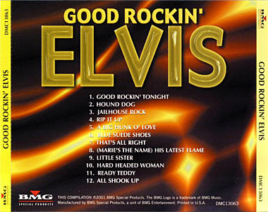 Good Rockin' Elvis - USA 2001 - BMG DMC 13063 - Elvis Presley CD -