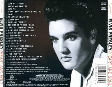 Heart & Soul - Brazil 1995 - BMG 07863 66532 2 - Elvis Presley CD