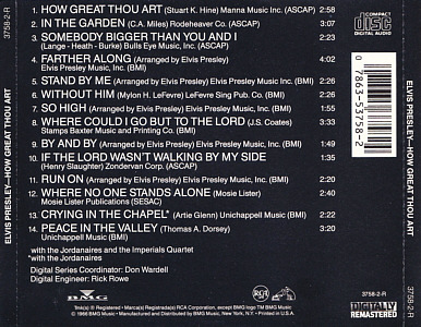 How Great Thou Art - USA 1994 - BMG 3758-2-R