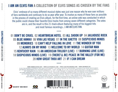 I Am An Elvis Fan - Russia 2012 - Sony Music 88725466342