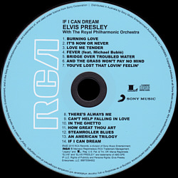 If I Can Dream - Elvis Presley with the Royal Philharmonic Orchestra - Australia 2015 - Sony Music 88875084952 - Elvis Presley CD