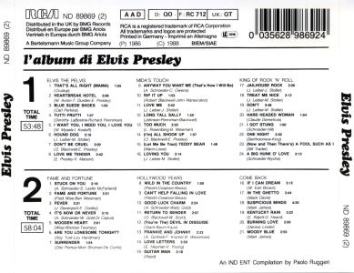 l'album di...Elvis Presley - italy 1988 - BMG ND 89869 - Elvis Presley CD