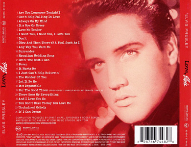 Love, Elvis - Indonesia 2006 - Sony/BMG 82876 67448-2 - Elvis Presley CD