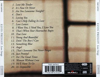 Love Songs - UK(EU) 1999 - BMG 74321 64791 2