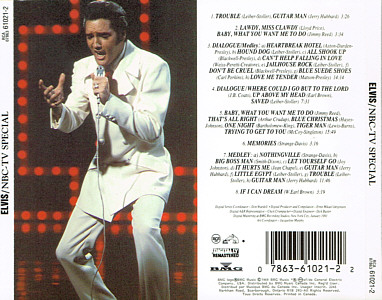 NBC TV Special - Canada 1994 - BMG 07863-61021-2 - Elvis Presley CD
