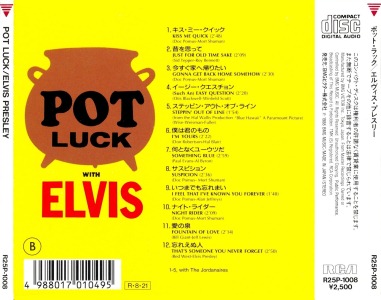 Pot Luck With Elvis - Japan 1988 - BMG R25P-1008
