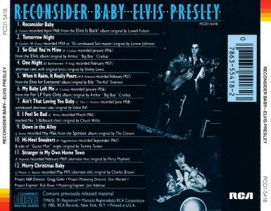 Reconsider Baby - USA 1985 - BMG PCD1-5418
