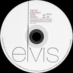 The 50 Greatest Love Songs - Korea 2001 - BMGRD 1519 / 07863 68026-2  - Elvis Presley CD
