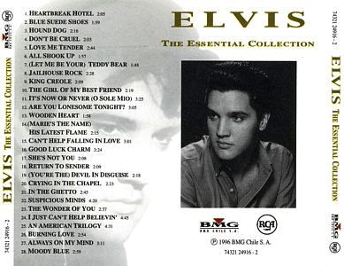 The Essential Collection - Chile 1996 - BMG 74321 24916 2 - Elvis Presley CD