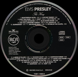 Elvis Presley - The King (3rd press) - Italy 1993 - BMG 74321-14983-2