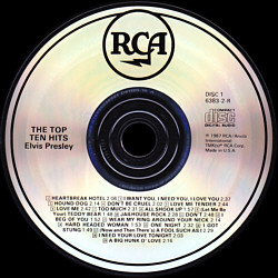 The Top Ten Hits - 07863 56383-2 - BMG - USA 2000 (Slip-In Box)  - Elvis Presley CD