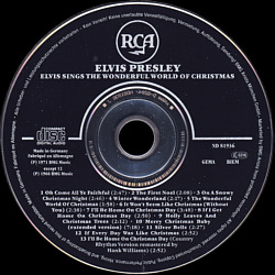 Elvis Sings The Wonderful World Of Christmas - Germany 1999 - BMG ND 81936 - Elvis Presley CD