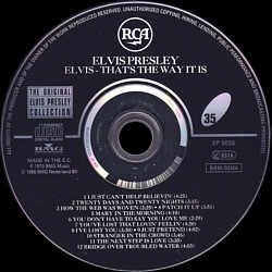 That's The Way It Is - EU 2014 - Sony  74321 14690 2- Elvis Presley CD