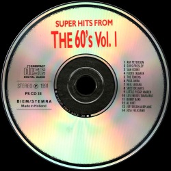 Superhits From The 60's Vol. 1 - Netherlands 1991 - BMG PS CD 38