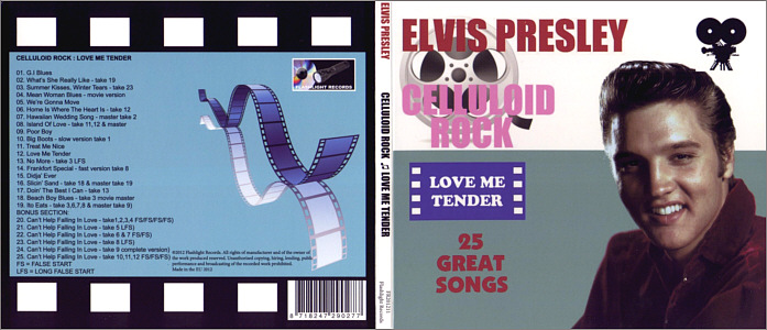 Celluloid Rock - Love Me Tender (Flashlight Records - Elvis Corner) - Elvis Presley CD