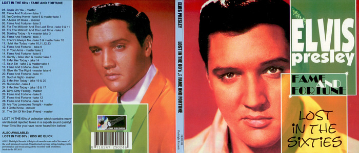 Lost In The Sixties - Fame And Fortune (Flashlight Records - Elvis Corner) - Elvis Presley CD