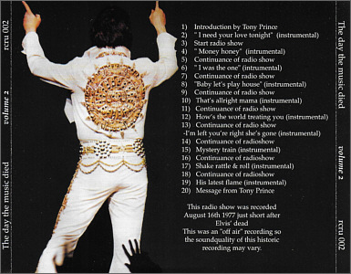 The Day The Music Died - Volume 2 (Elvis Corner) - Elvis Presley CD
