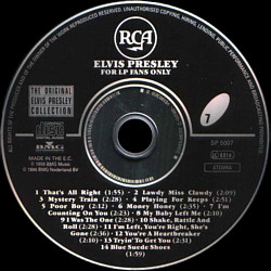 For LP Fans Only -  The Original Elvis Presley Collection Vol. 7 - EU 1996 - BMG SP 5007 - Elvis Presley CD