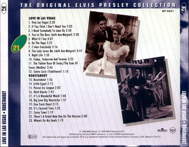 Double Features: Love In Las Vegas / Roustabout -  The Original Elvis Presley Collection Vol. 21 - EU 1996 - BMG SP 5021 - Elvis Presley CD
