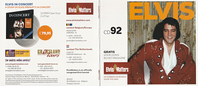 Elvis 92 - Elvis Matters Fanclub CD - Elvis Presley CD