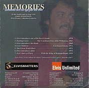 Memories - Sweetend Thru The Ages Just Like Wine - Fanclub CDs - Elvis Presley CD