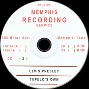 Tupelo's Own - Fanclub CDs - Elvis Presley CD